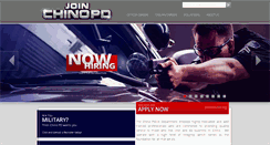 Desktop Screenshot of joinchinopd.org